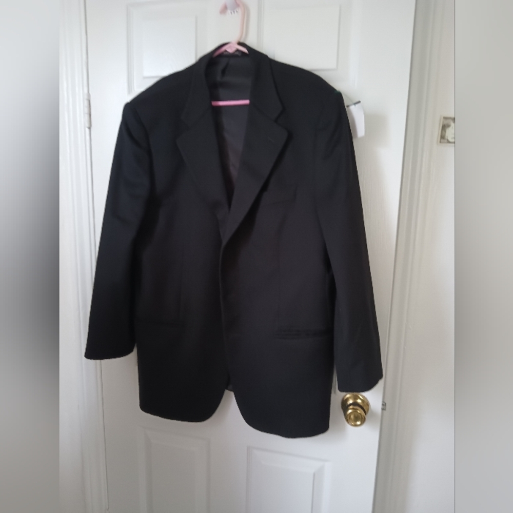 Men's Black Cashmere Blazer Jacket